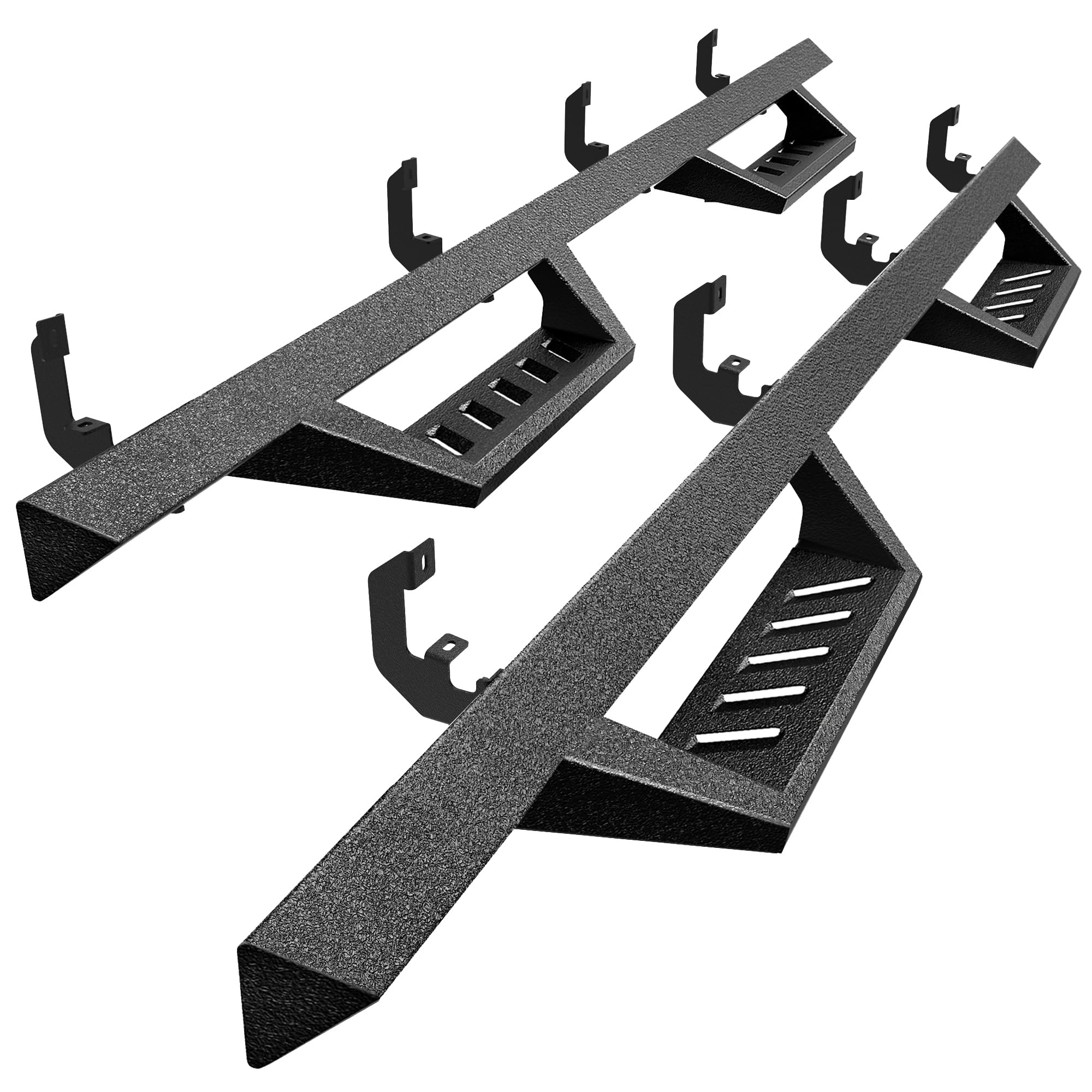 Photo 1 of Tyger Auto LanderX Running Board Compatible with 2019-2026 Chevy Silverado GMC Sierra 1500; 2020-2025 2500 3500HD | Crew Cab | TG-LX3C82318 | Drop Step Side Step Rail Nerf Bars