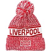 Kid's Liverpool City Knit Beanie Winter Hat, Little Liverpudlian Pom Beanie Blue