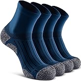 SITOISBE Quarter Compression Socks for Men Women, Cushioned Running Hiking Socks