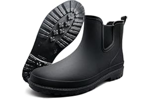 Rain Boots for Men,Waterproof Rubber Boots Garden Mens Rain Boots Outdoor Shoes Anti-Slip Rain Boots Fashion Casual Shoes Muc