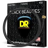 DR Strings Electric Guitar Strings, Black Beauties-Black Coated, 9-52 (BKE-7/9)