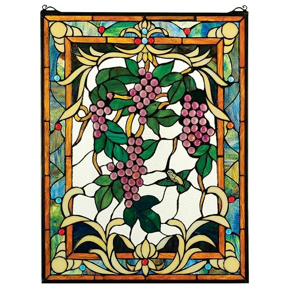 Buy Stained Glass Panel The Grape Vineyard Stained Glass Window