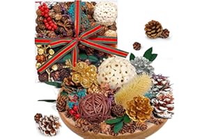 STRN Christmas Potpourri Bowl Filler, Delicious Food Notes Scented Dried Flower Bags, Bowl Vase Filler, Sweet Home Scent Christmas Decoration, Long-Lasting Fresh