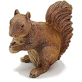 CNFCollection Squirrel Figurine – Versatile Resin Sculpture for Home & Garden – Indoor/Outdoor Wildlife Decor with Pine Cone