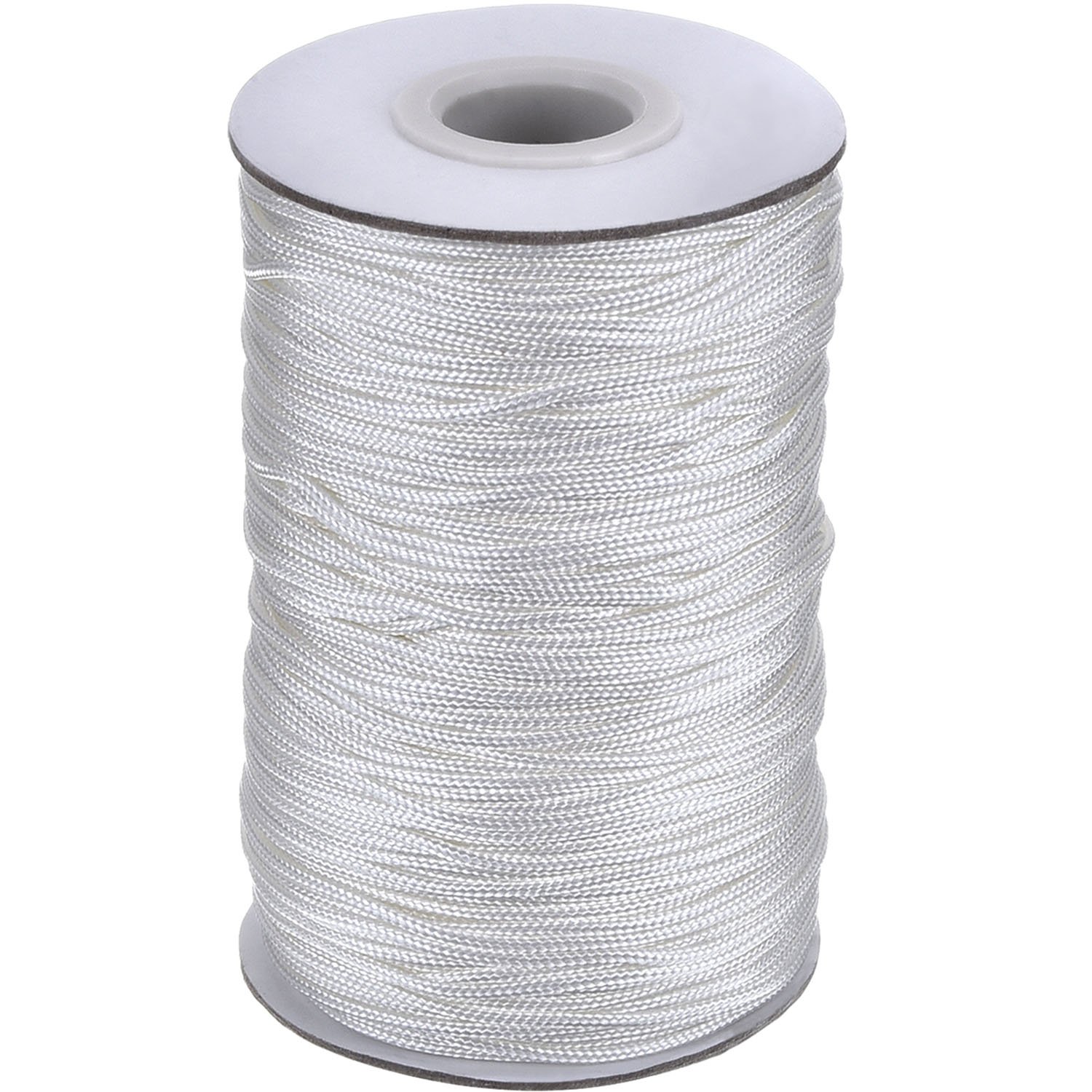 Photo 1 of 109 Yards/Roll White Braided Lift Shade Cord for Aluminum Blind Shade, Gardening Plant and Crafts (1.4 mm)