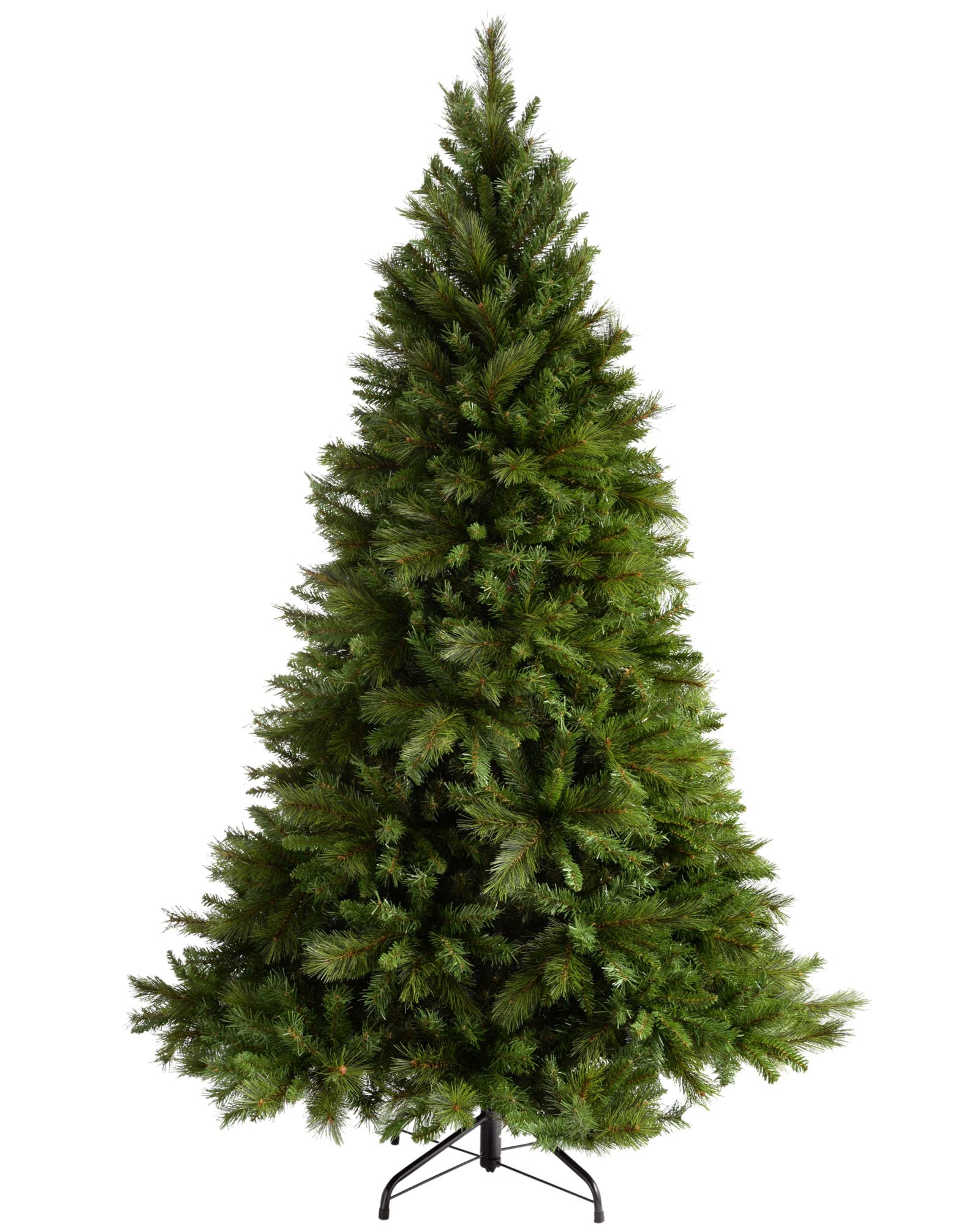 WeRChristmas Victorian Pine Christmas Tree with Easy Build Hinged Branches, 7 ft/2.1 m
