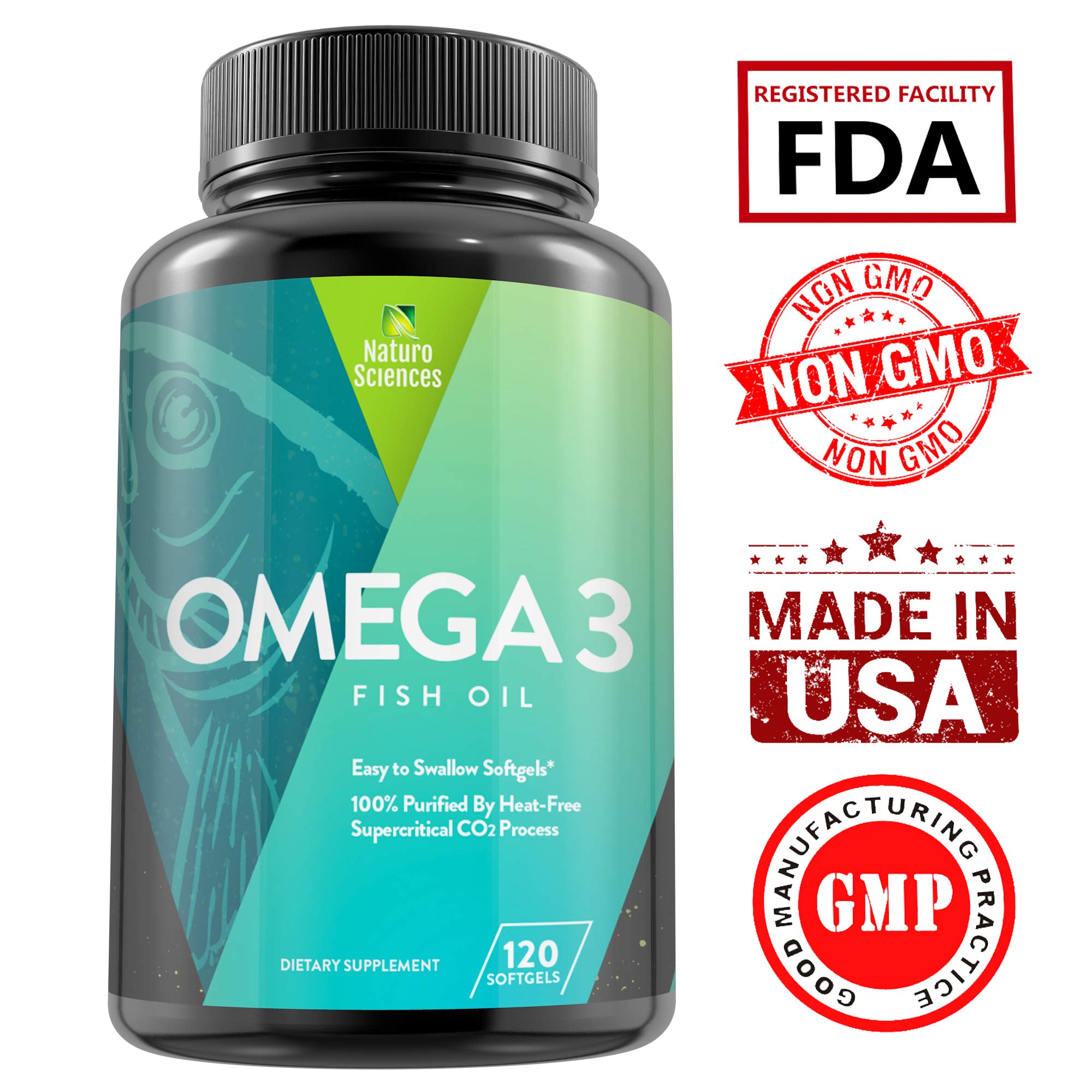 Omega 3 Essential Fatty Acid Fish Oil Supplement By Naturo Sciences