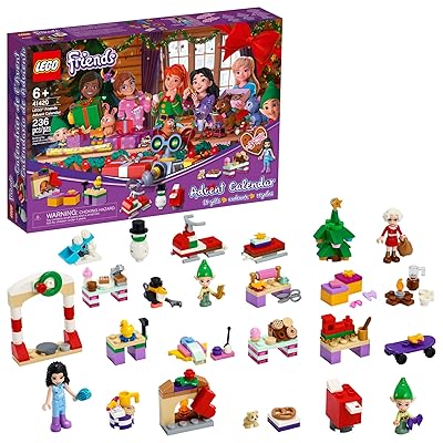 LEGO Friends Advent Calendar 41420, Kids Advent Calendar with Toys; Makes a Great Holiday Treat for Children who Love Toy Advent Calendars and buildable Figures, New 2020 (236 Pieces)