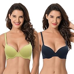 Curve Muse Women's Light Lift Add 1 Cup Push Up