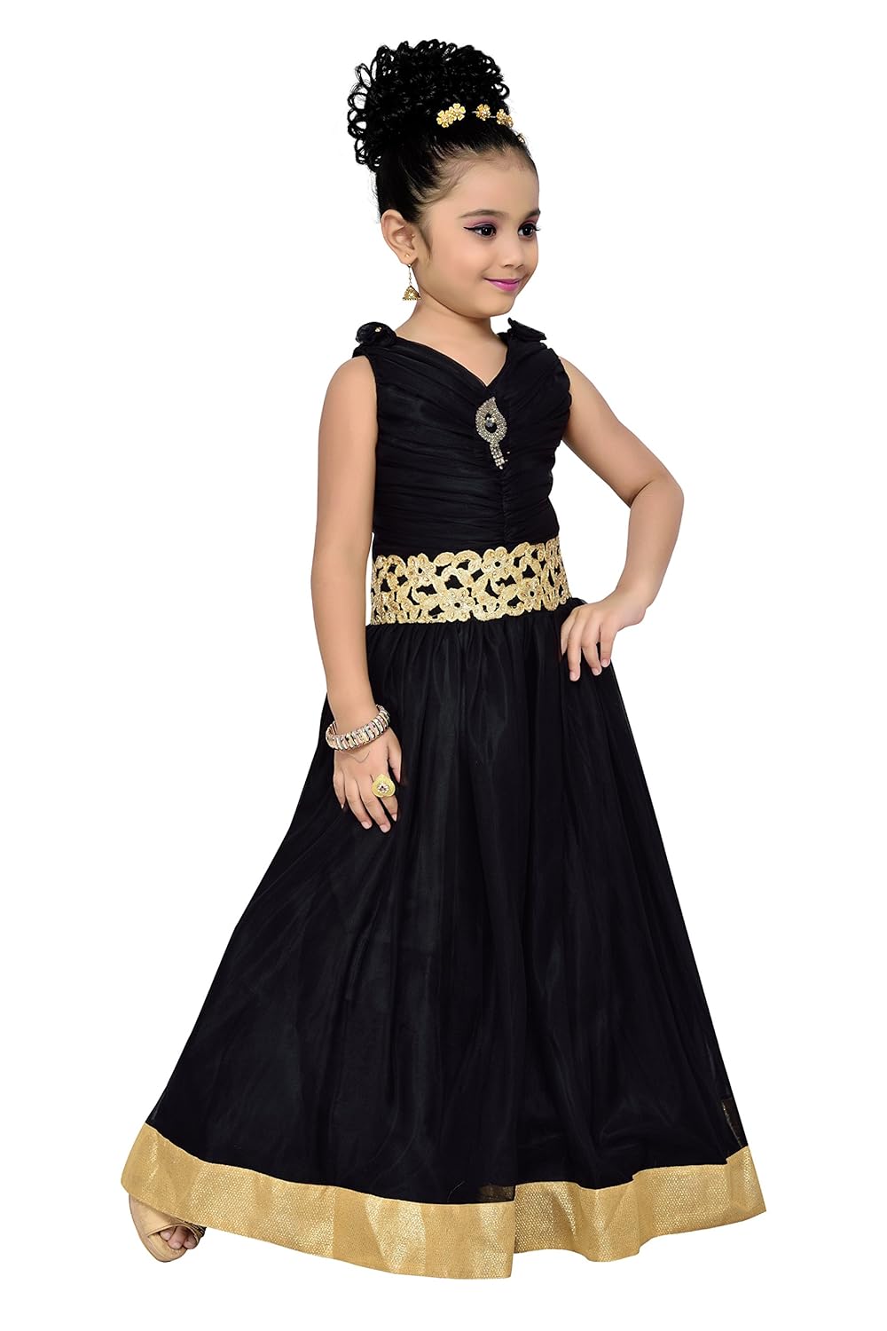 Adiva Girl S Party Wear Gown For Kids Amazon In Clothing