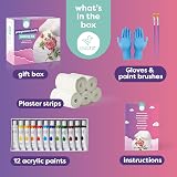 Chuckle Baby Bump Casting Kit 3D Moulding DIY Keepsake with Paints view 3
