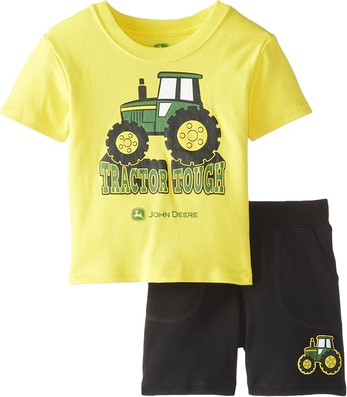 John Deere Baby Boys' Newborn Tractor Tough Set, Yellow