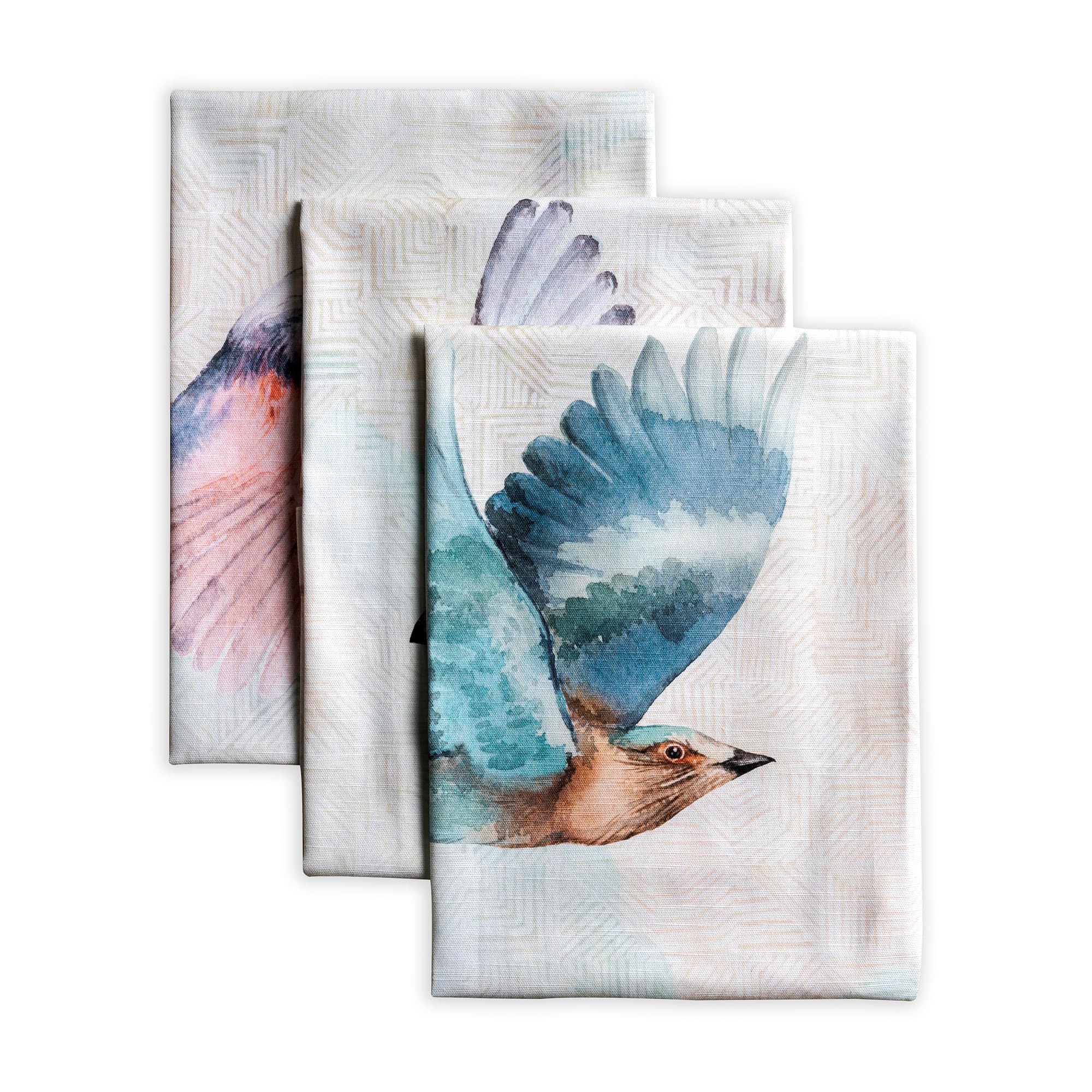 Maison d' Hermine Kitchen Towels Set of 3 100% Cotton 70 CM x 50 CM Reusable Cloth Tea Dish Towels Absorbent with Hanging Loop for Kitchen Dining Gifts for Mothers Day (Marquise) — image 1