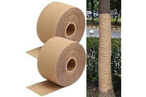 HZCGJMY 328Ft Tree Protector Paper Wraps Tree Wrap for Winter Resistant Tree Bark Repair Wrap Outdoor Use Tree Trunk Bandage Protect Against Frost Insects Keeping Warm and Moisturizing