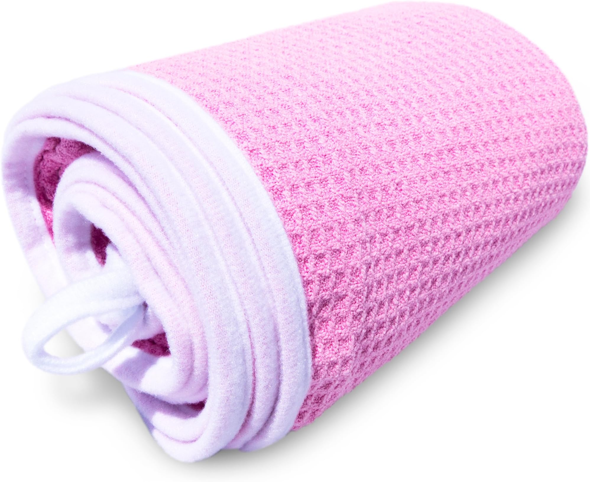 desired body Microfiber Hair Towel - for Fast, Frizz-Free Drying - Premium Large, Compact, Lightweight and Absorbent - One Size Fits All - Pink