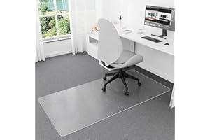 Naturei Chair Mat for Carpet, 36” x 72” Office Floor Mats for Rolling Chairs, Floor Protector Mats, Easy Glide Desk Floor Mats for Low Pile Carpet (Rectangle)
