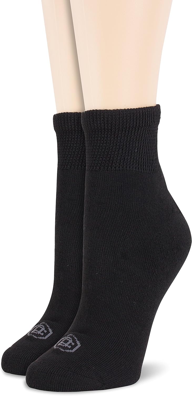 Doctor's Choice Men's Diabetic 2 Pack Quarter Sock (Large, Black) Amazon.ca Clothing & Accessories