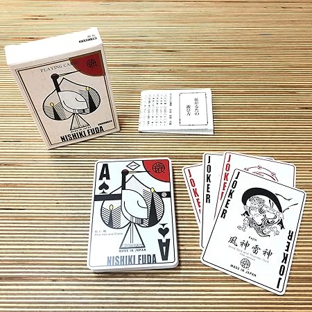 Amazon プラスチック製 トランプ 花札 株札にもなる一石三鳥プレイングカード 錦札 56枚入り カードゲーム トランプ おもちゃ