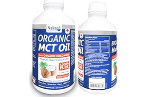 Naka Platinum 100% Organic Pure MCT Oil 20% Extra Bonus Size - 600 ml (500+100 Free)