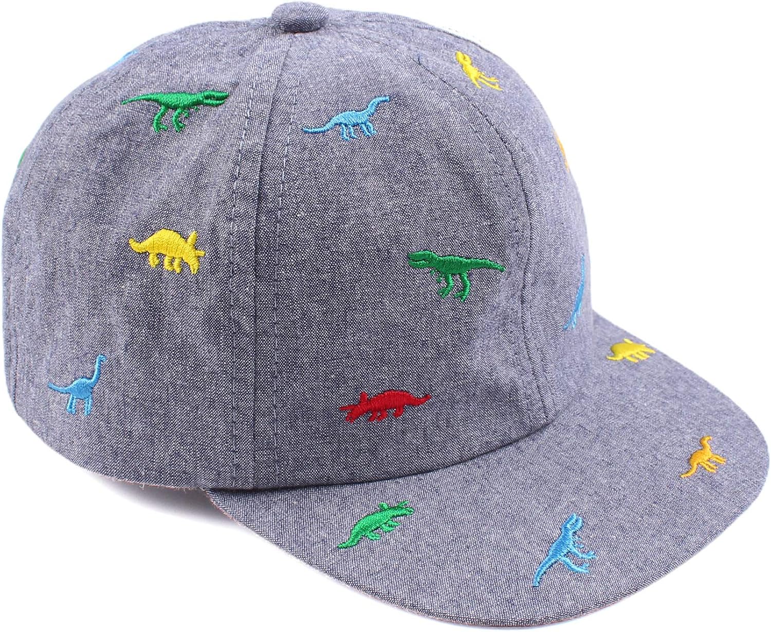 Summer Baby Boy Baseball Hat Dinosaur Infant Visor Caps Cotton Toddler Boys Sun Hats: Clothing