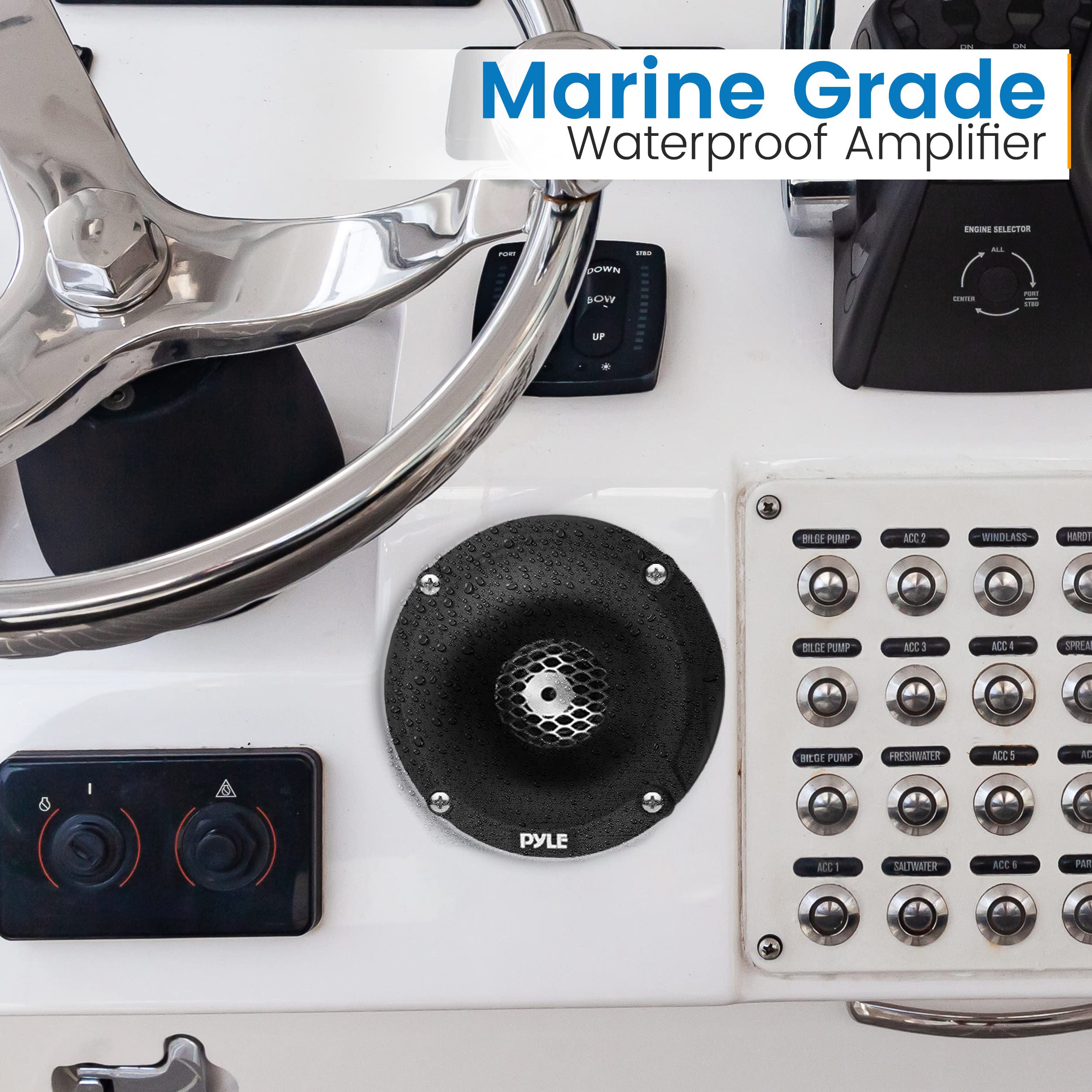 Mua Marine Tweeter Speaker System, One Pair 1inch PEI Black Dome ...