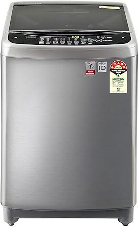 LG 9.0 Kg 5 Star Smart Inverter Fully-Automatic Top Loading Washing Machine (T90SJSS1Z, Stainless Steel, TurboDrum)
