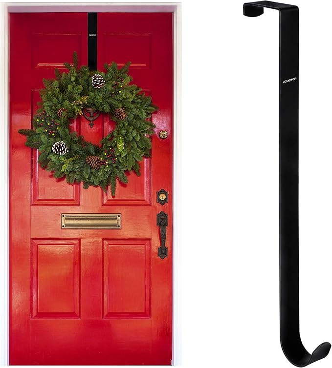 ACMETOP 15” Wreath Door Hanger, Heavy Duty Wreath Hanger