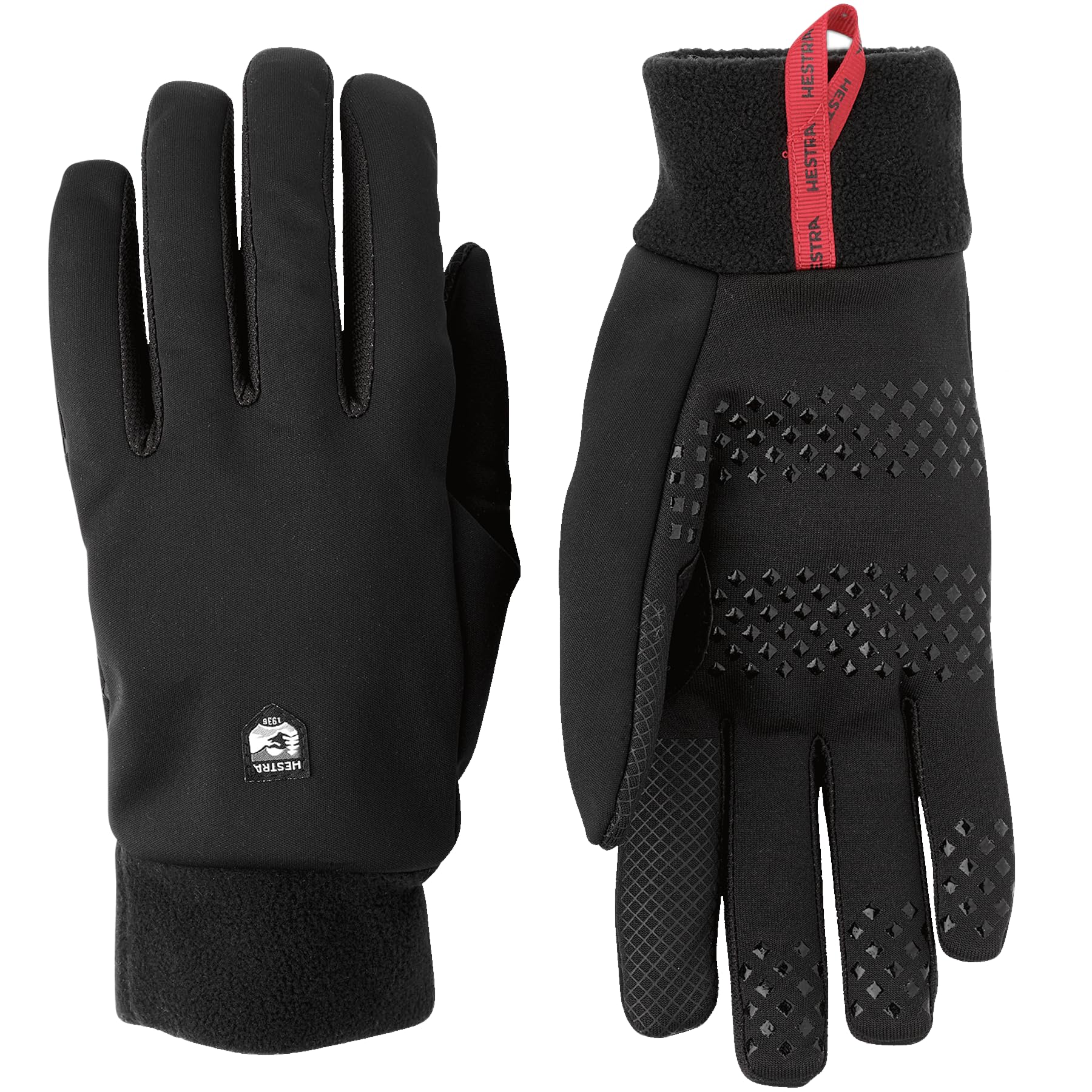 Photo 1 of Hestra Windshield Liner | 5 Finger Liner for Skiing, Hiking, Snowboarding, Running & Everyday Use - Black - 8
