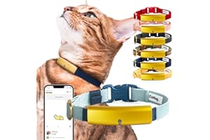 Catlog Smart Collar (Ice Blue, M) - Smart Collar with a Breakaway Buckle, Healthcare Tracker for Indoor Cat, Live Behavior Tracking, Loss of Energy Alerts, Medium