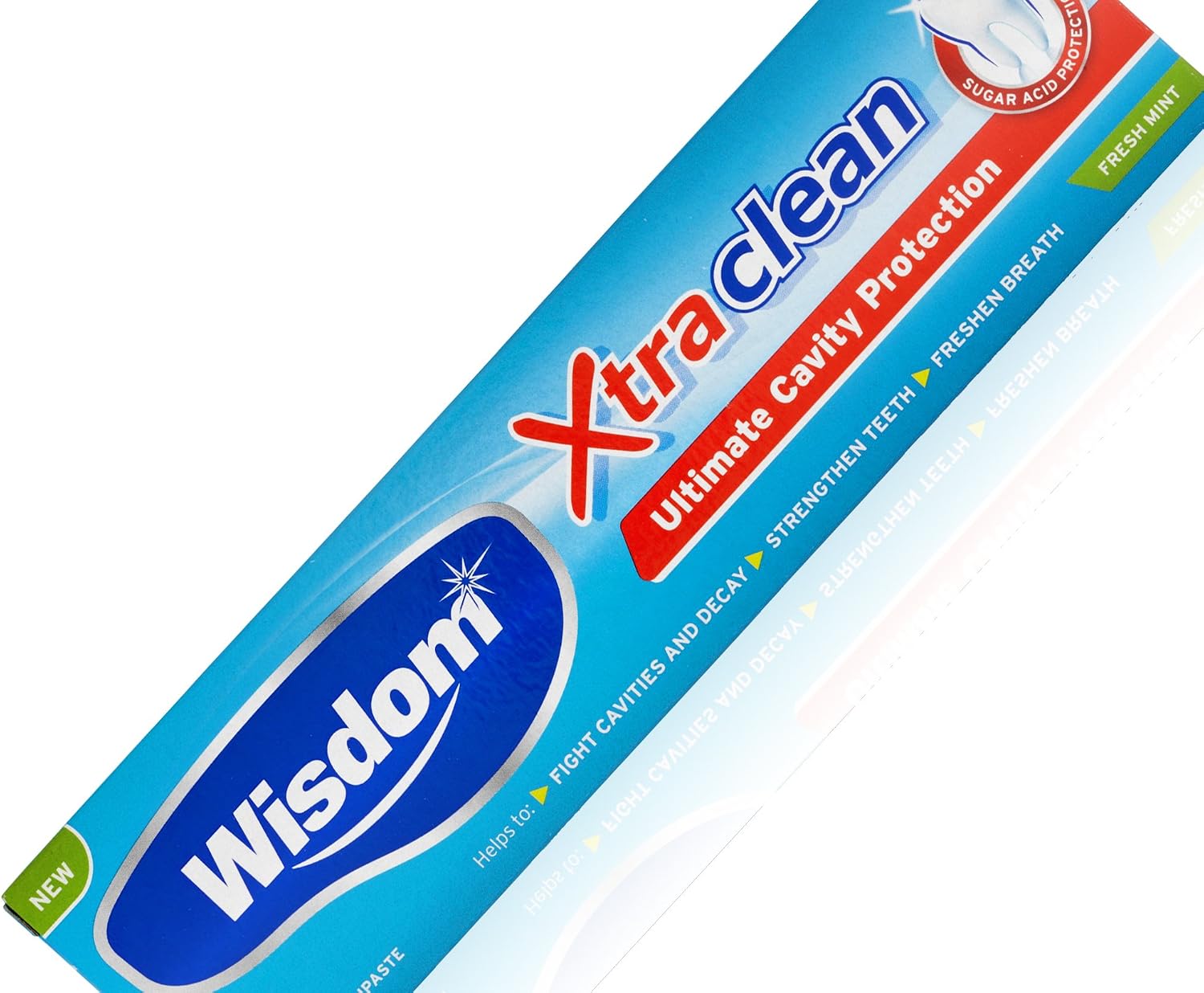 3X Wisdom Xtra Clean Fluoride Toothpaste Fresh Mint 100ml, 33.33 ml (Pack of 3) - Image 4