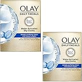 Olay 2-in-1 Combination/Oily Daily Facial Cloths, 33-Count (Pack of 2)