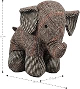 The Magic Toy Shop Weighted Elephant Door Stop Novelty Fabric Floor Stopper 1kg view 7