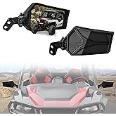 POKIAUTO Rearview Side Mirrors for Polaris General, Adjustable Clear Folding Side Mirrors for Polaris General 1000/4 1000 / XP 1000 / XP 4 1000 2016-2024 Accessories (2PCS)