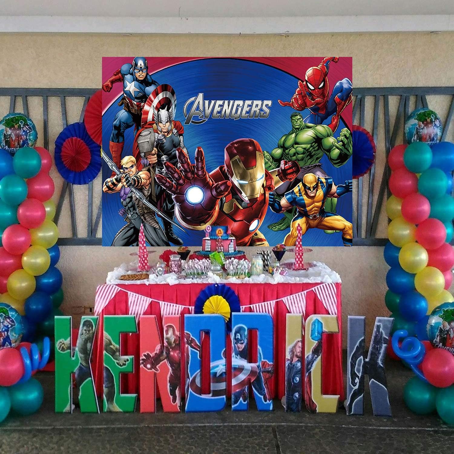 Custom Avengers Birthday Vinyl Banner, Avengers Party Banner, Avengers