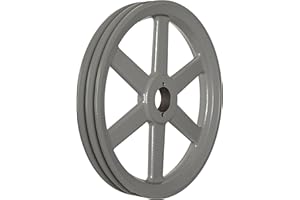 TB Woods 2BK130 FHP QT Bushed V-Belt Sheave, B Belt Section, 2 Grooves, QT Bushing required, Cast Iron, 12.75" OD, 1970 max rpm