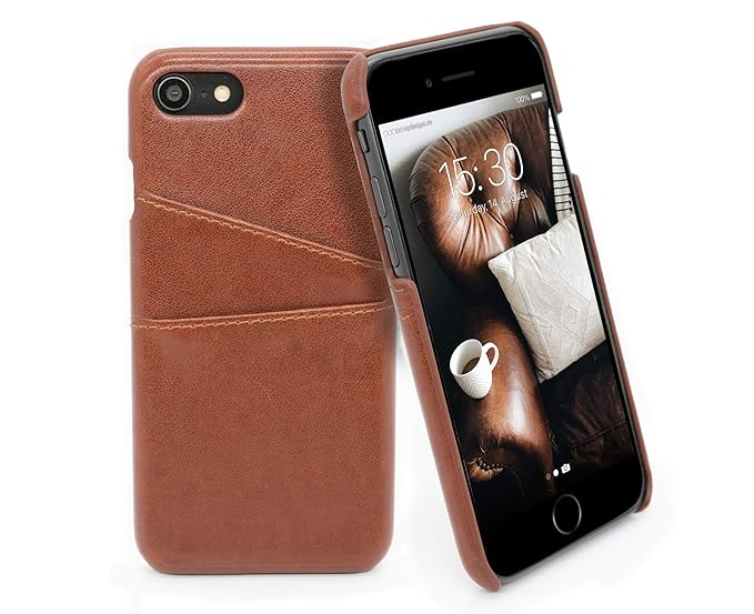 MyGadget Funda Back Case en Cuero PU con Tarjetero para Apple ...