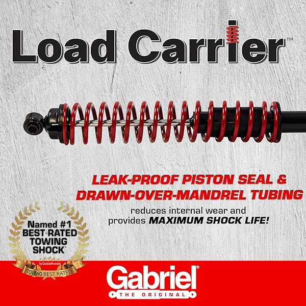 GABRIEL 43048 LOAD CARRIER REAR TOWING SHOCK ABSORBERS FOR TOYOTA TACOMA; CHEVROLET; DODGE; FORD; INTERNATIONAL; JEEP; MAZDA; MITSUBISHI; NISSAN; PLYMOUTH (1 PAIR)