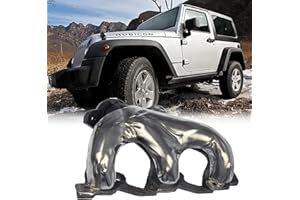 GOMADEIT 674-914 Passenger Side Exhaust Manifold fits for Jeep Wrangler Manifold 2007 2008 2009 2010 2011 Exhaust Manifold Kit, w/Gaskets and Hardware