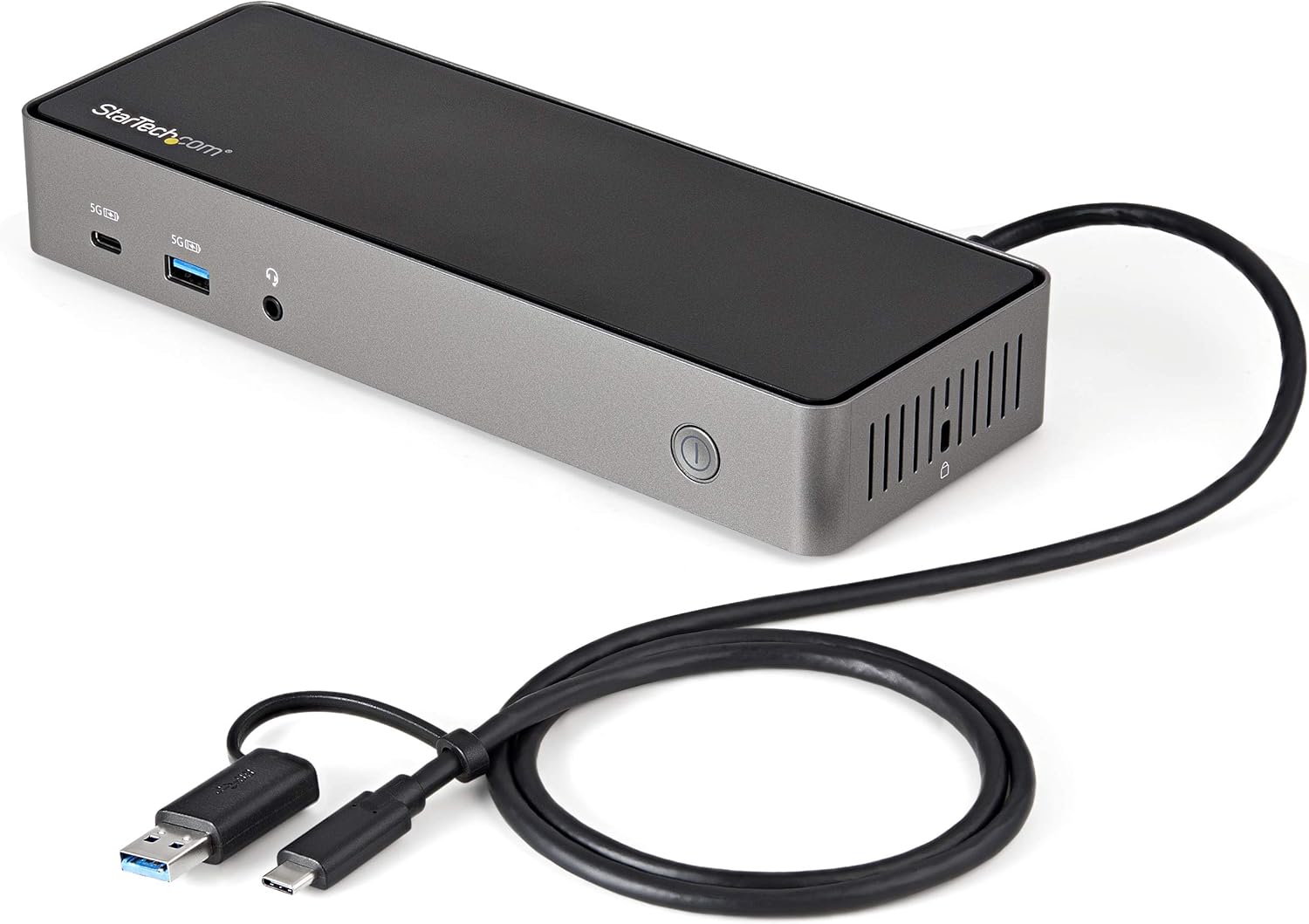 StarTech USB-C & USB-A Dock - Hybrid Universal Triple Monitor Laptop Docking Station w/DisplayPort & HDMI 4K 60Hz - 85W Power Delivery, 6X USB Hub, GbE, Audio - USB 3.1 Gen 2 10Gbps (DK31C3HDPD): Computers & Accessories