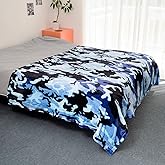 HommomH Camo Blanket Blue Camouflage Throw Blanket Soft and Warm Gifts for Men and Women,50"x60"