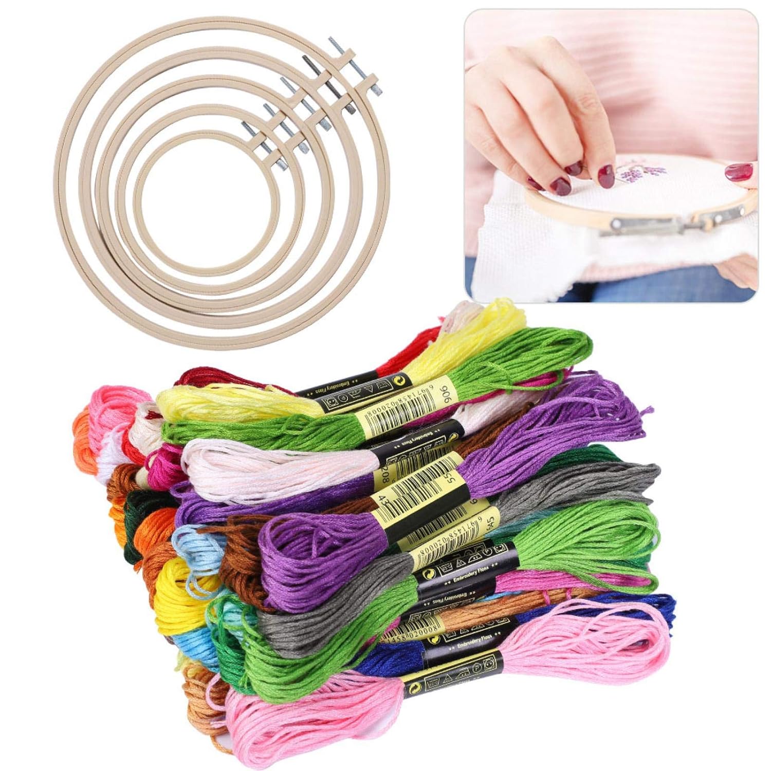 Embroidery Hoops, Cross‑Stitch Hoops, Embroidery Circle, Embroidery