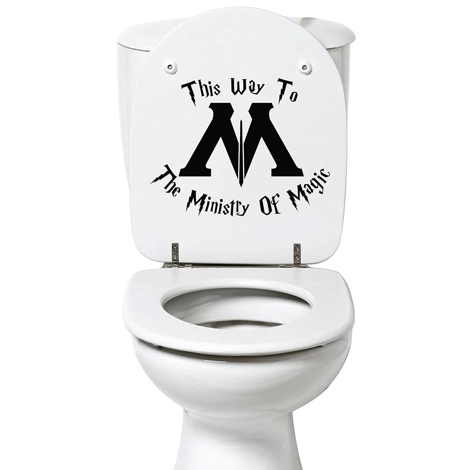 Amazon This Way To The Ministry Of Magic Toilet Decal Sticker