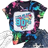 90s Outfit for Women Take Me Back to The 90's Shirt Vintage Neon Crew Neck Tops Tee for Birthday Party Gift