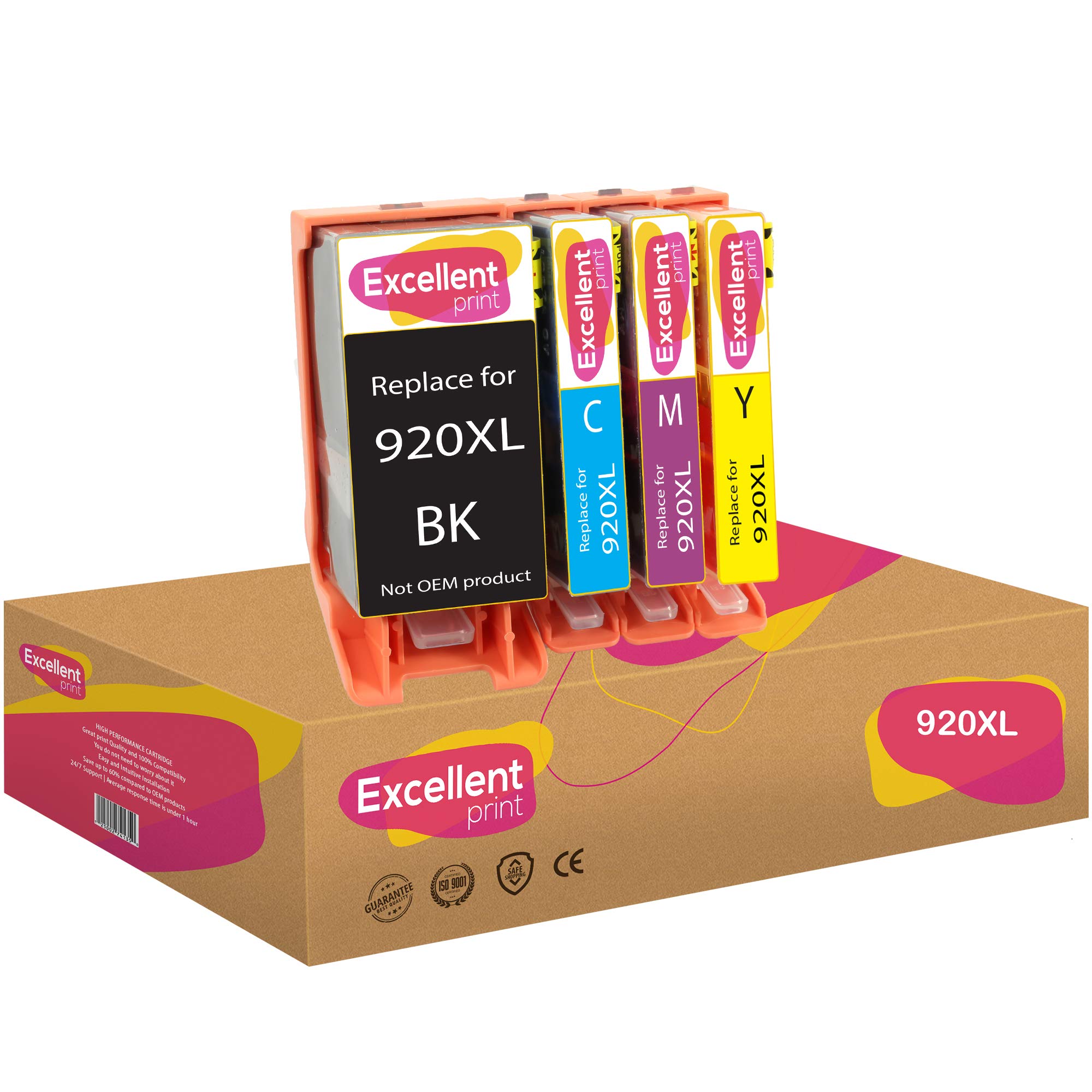 Excellent Print 920XL 920 XL Ink Cartridges Compatible with HP OfficeJet 6500 7500 6000 7000