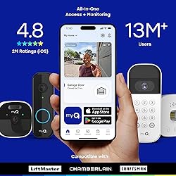 myQ Smart Garage Door Video Keypad with Wide-Angle
