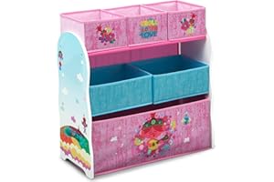 Delta Children Design and Store 6 Bin Toy Storage Organizer, Trolls World Tour
