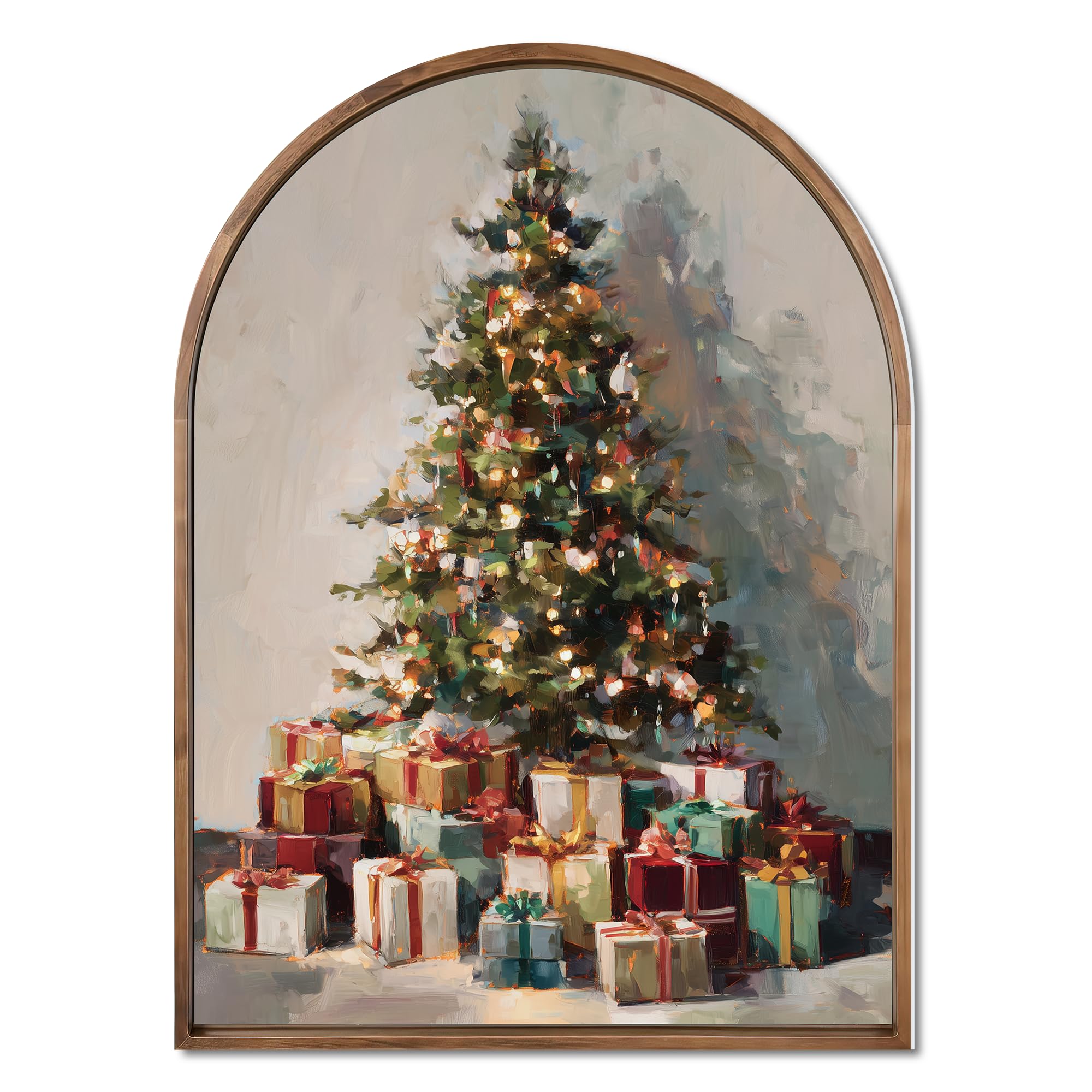 Photo 1 of **2 pack**TracyArt Vintage Christmas Decor, Xmas Tree Artwork - Christmas Decorations, Unframed 13" x 17"