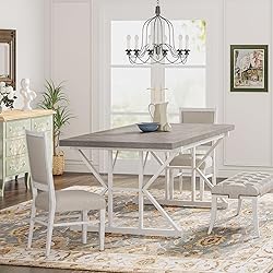 Tribesigns Farmhouse Dining Table for 6