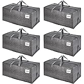 VENO 6 Pack Heavy Duty Moving Bags with Backpack Straps, Zippers & Handles, Extra Large Packing Bags for College Dorm Essentials, Moving Supplies Alternative to Cardboard Moving Boxes