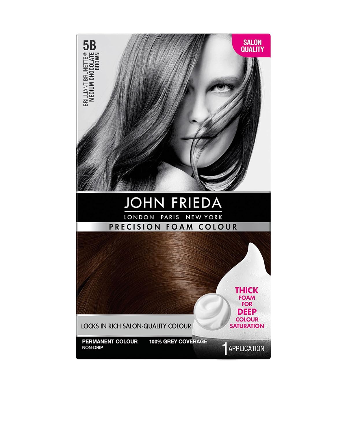 John Frieda Precision Foam Colour Hair Dye Number 5b Medium